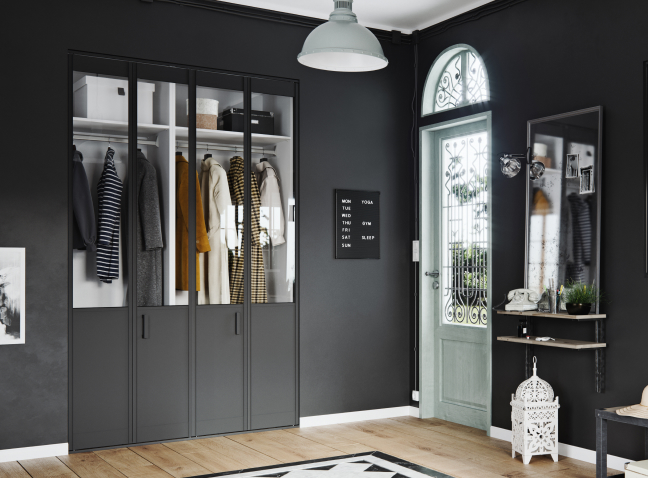 Porte pliante atelier