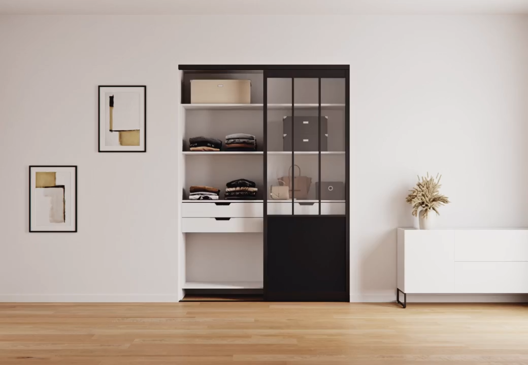 Rouleau Porte Coulissante Métal Robuste – Glissière Fluide Pour Armoire, Placard, Meuble !