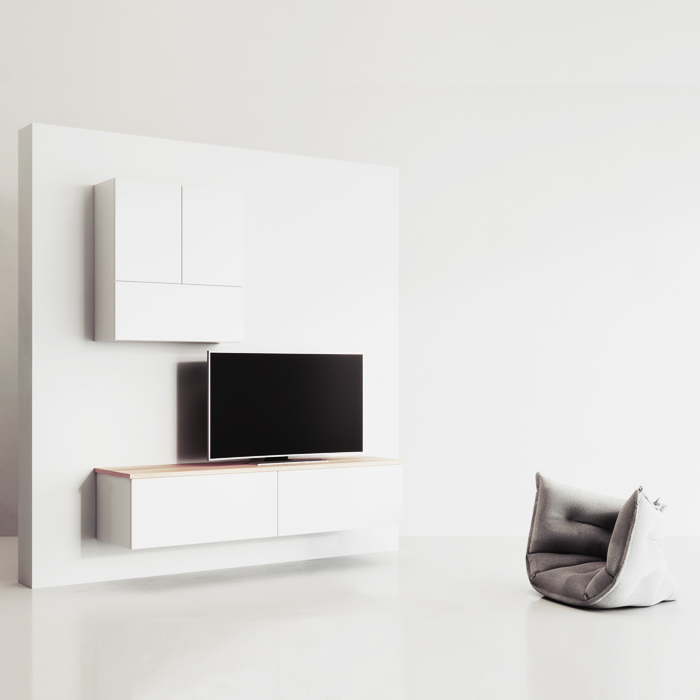 meuble tv blanc design
