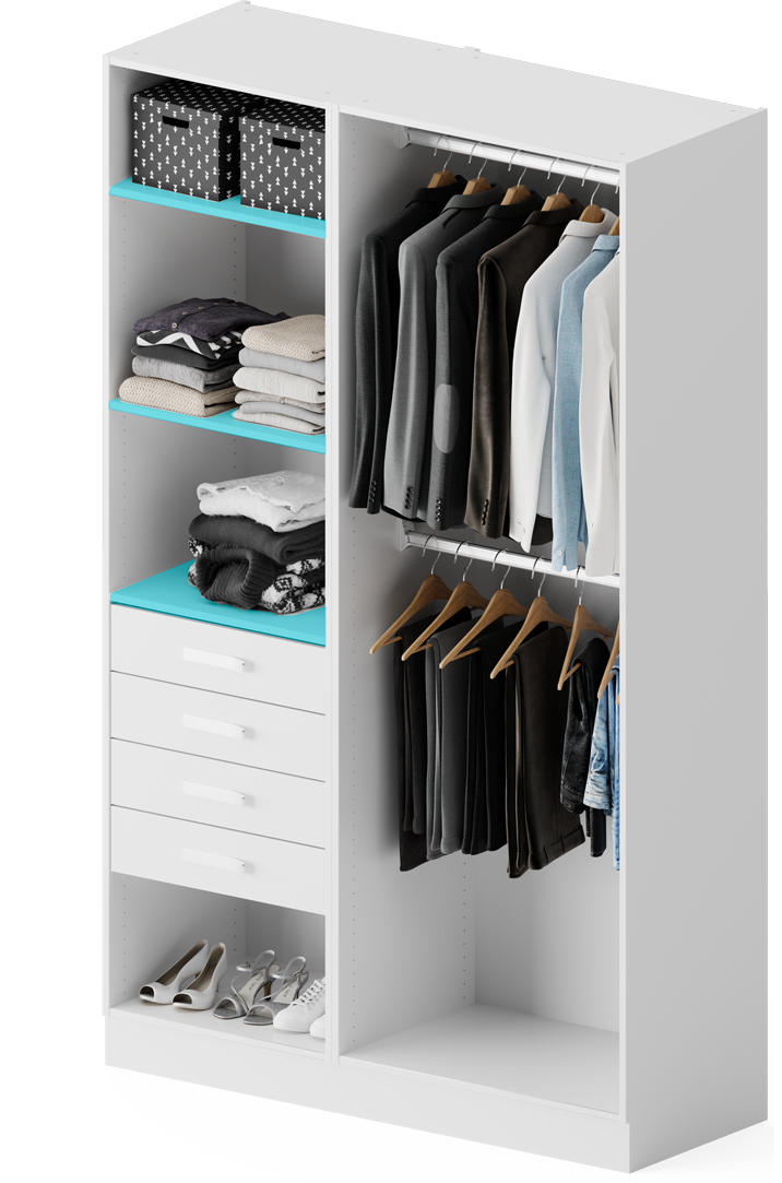 Gedotec H3501 Connecteur de meuble pour armoire à vêtements pour placard 